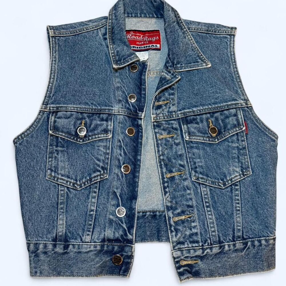 Road Rags Vintage Denim Vest M